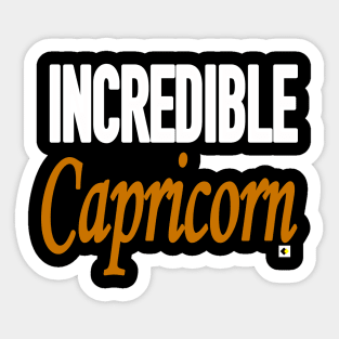 INCREDIBLE Capricorn Sticker